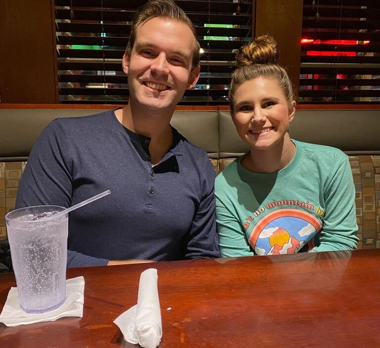 The night we got engaged! He took me back to the place where we took our first picture together and made it official. 