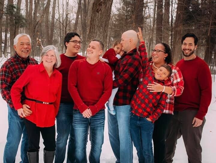 Christmas Eve photoshoot with family