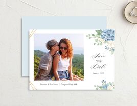 Photo spring-themed save-the-date design from The Knot Invitations