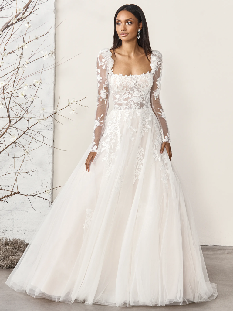 18 Wedding Dresses With Sleeves for 2025 Lace Sheer Boho