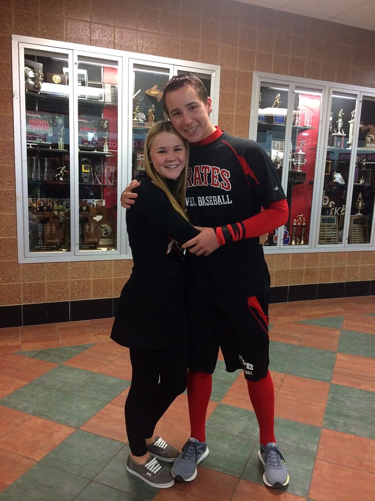 First school dance together - dressed up for spirit day!