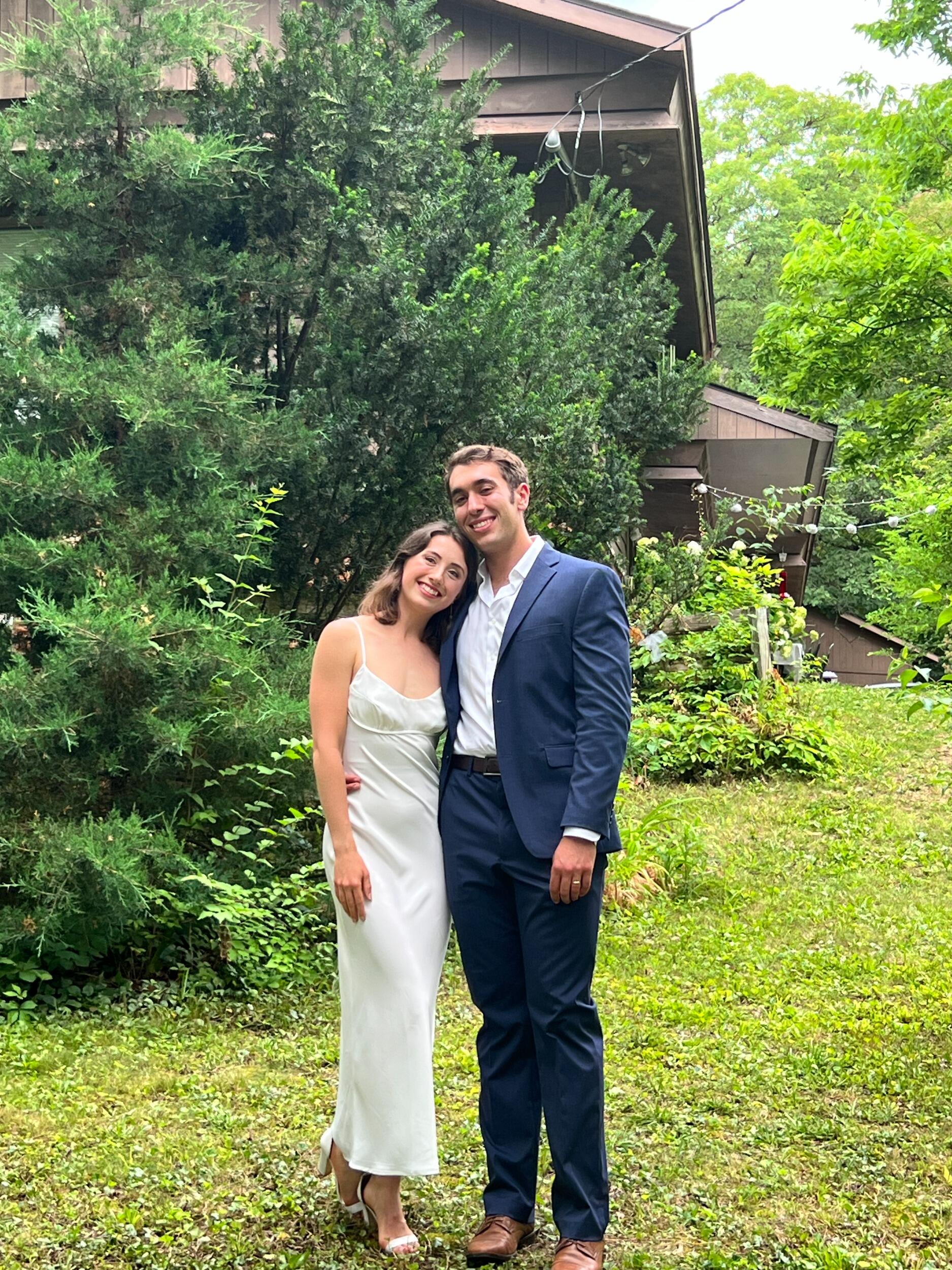 Backyard wedding #2, this time with a few more witnesses