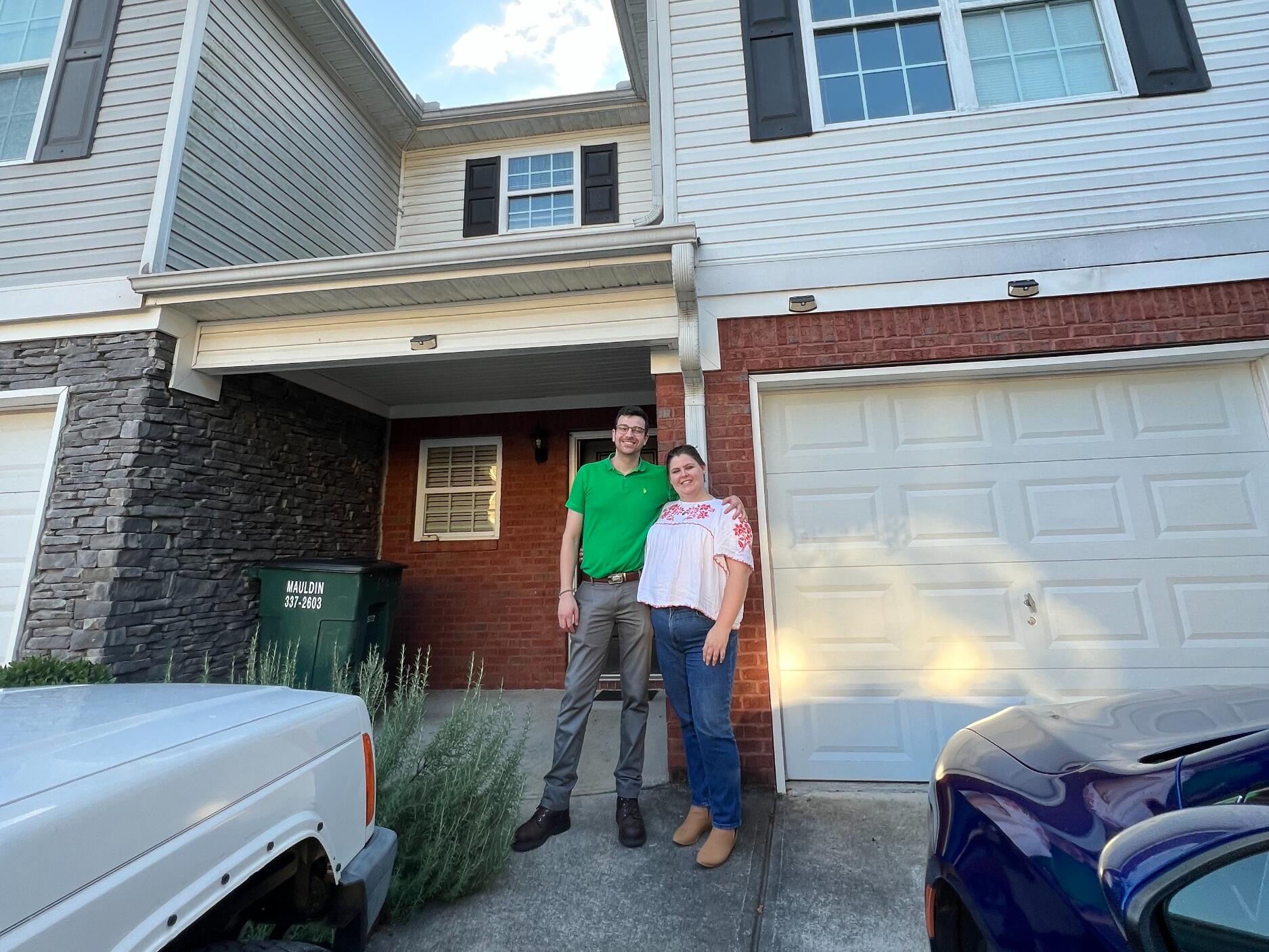 We are first time home owners!!  We could not have done it without all the family support!  We will call this home for the next 2 years!!