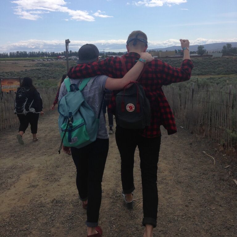 Our first festival together, Sasquatch!