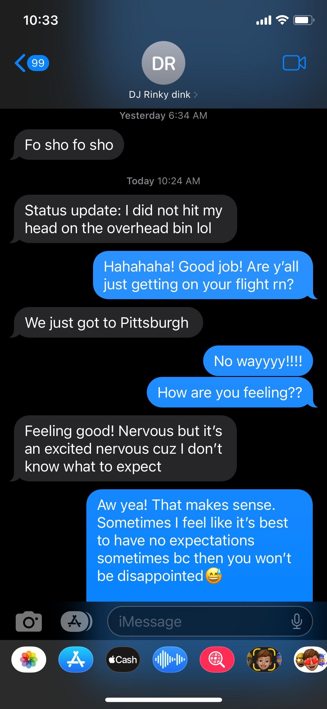 Status update: He texted me first the next day!! 