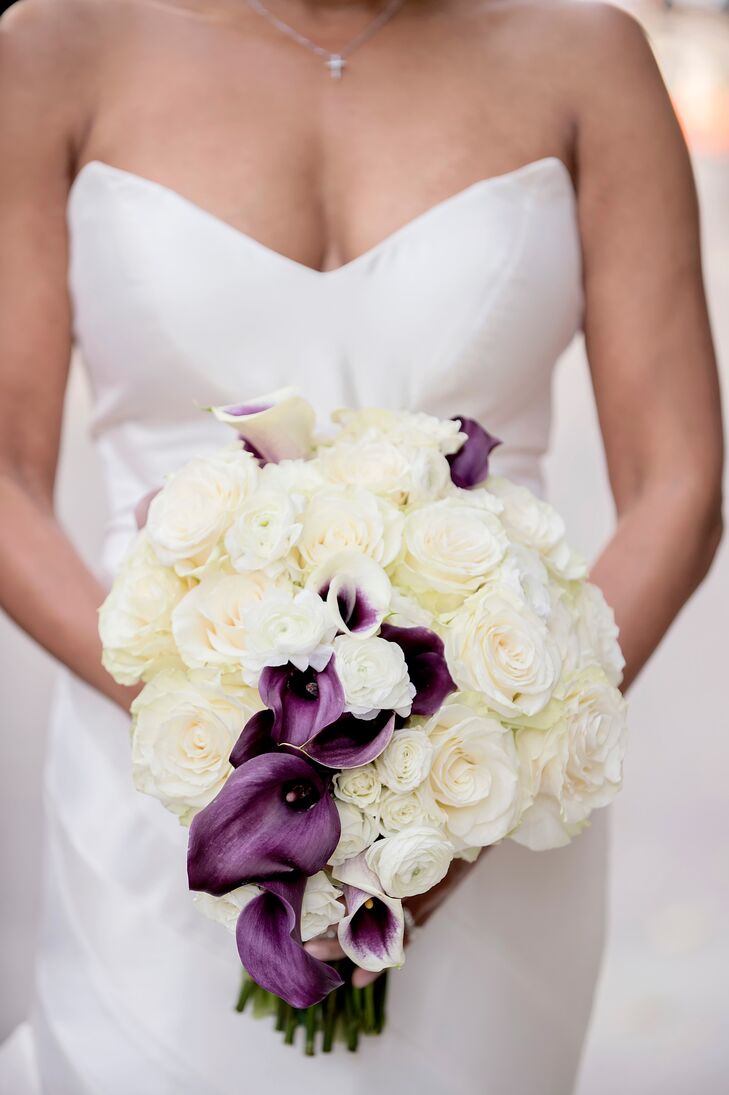 Purple And White Bouquet