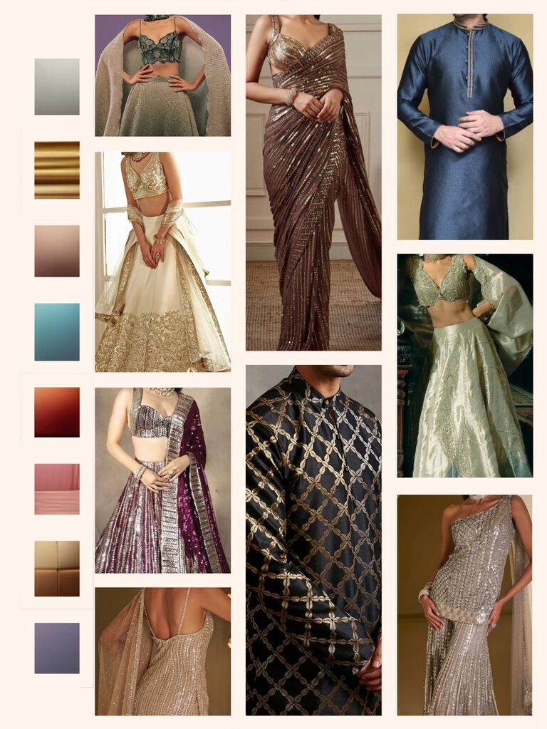 Sangeet: Grand Traverse Resort.

Dress to glow in radiant shimmery and metallic Indian attire that lights up the night