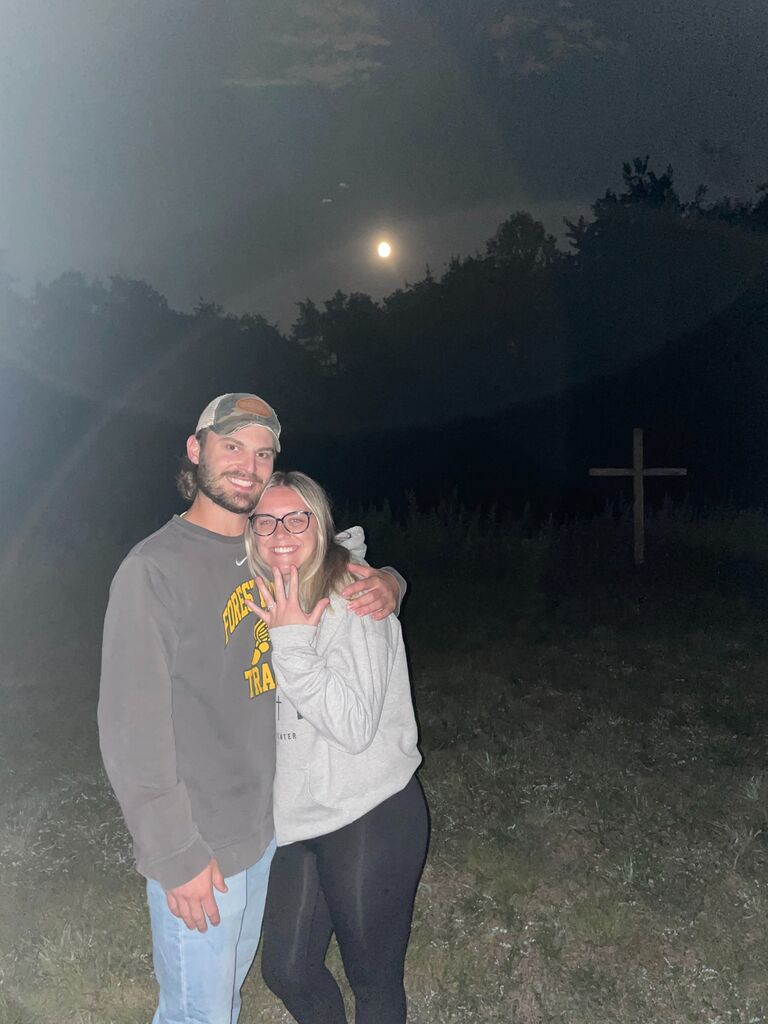 Nicholas and Maddie got engaged at Hartman Center Campground, and can't wait to get married there!