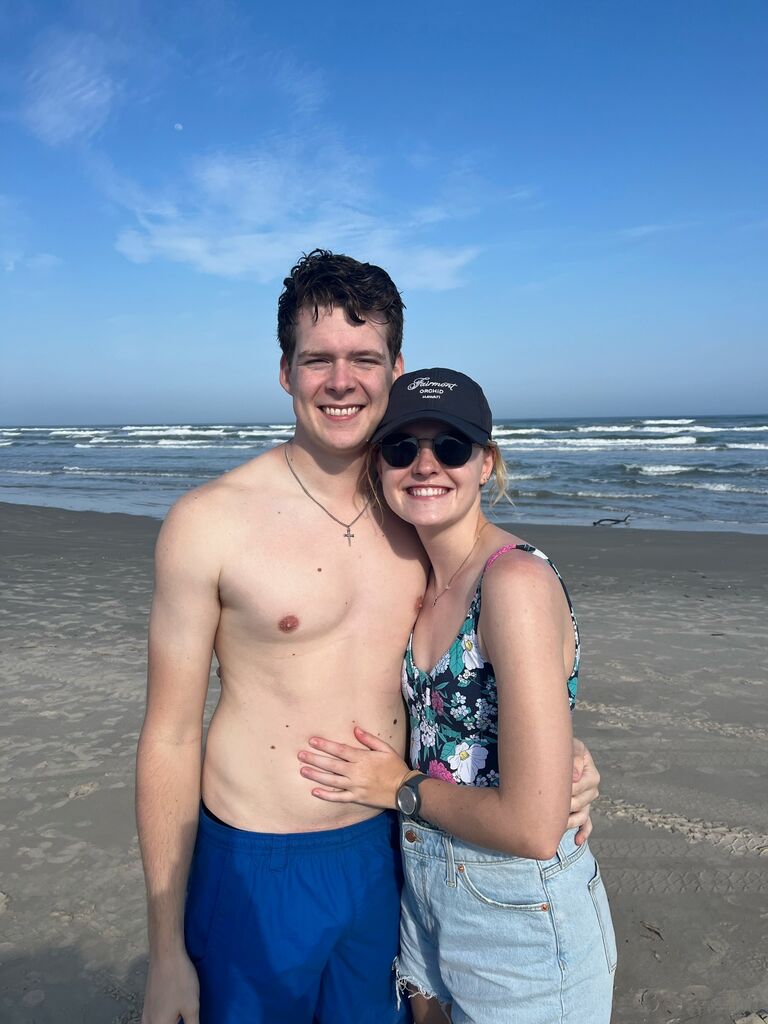 This whole semester we lived in the same place! Connor had an internship in Port Aransas and Brynnley did semester by the sea there! Nice to be short distance again!