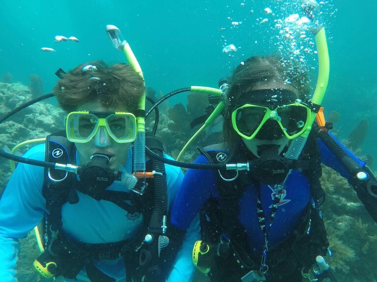 We go SCUBA diving at Florida Sea Base. It is the first of many adventures together.