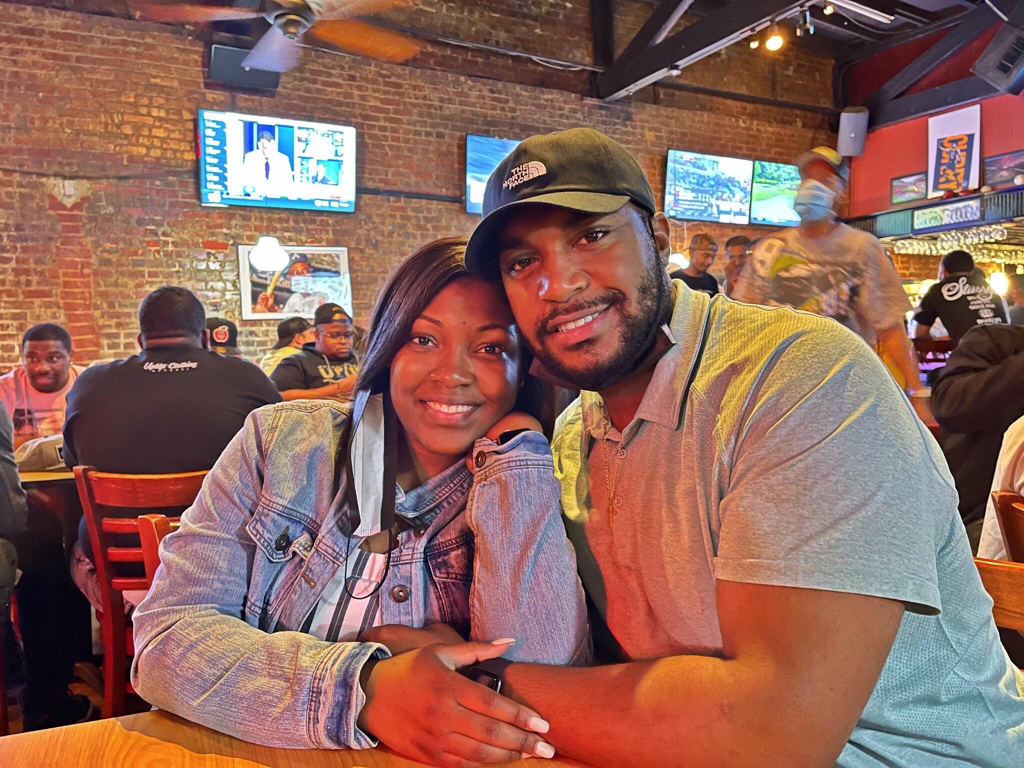 This is one of our favorite pictures together. We love this picture because we weren’t doing anything special, we were just spending time together and we were enjoying every minute of it. 

This was during a weekend trip to Richmond, VA. 