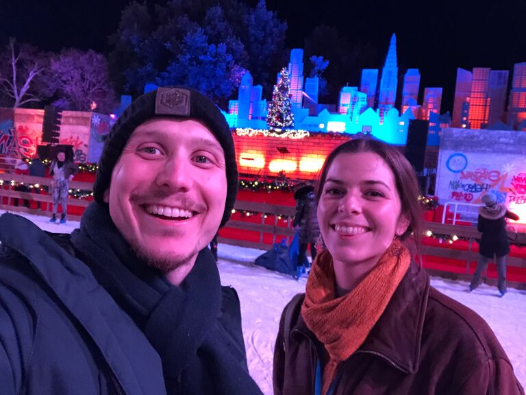 Creating new Christmas traditions together.