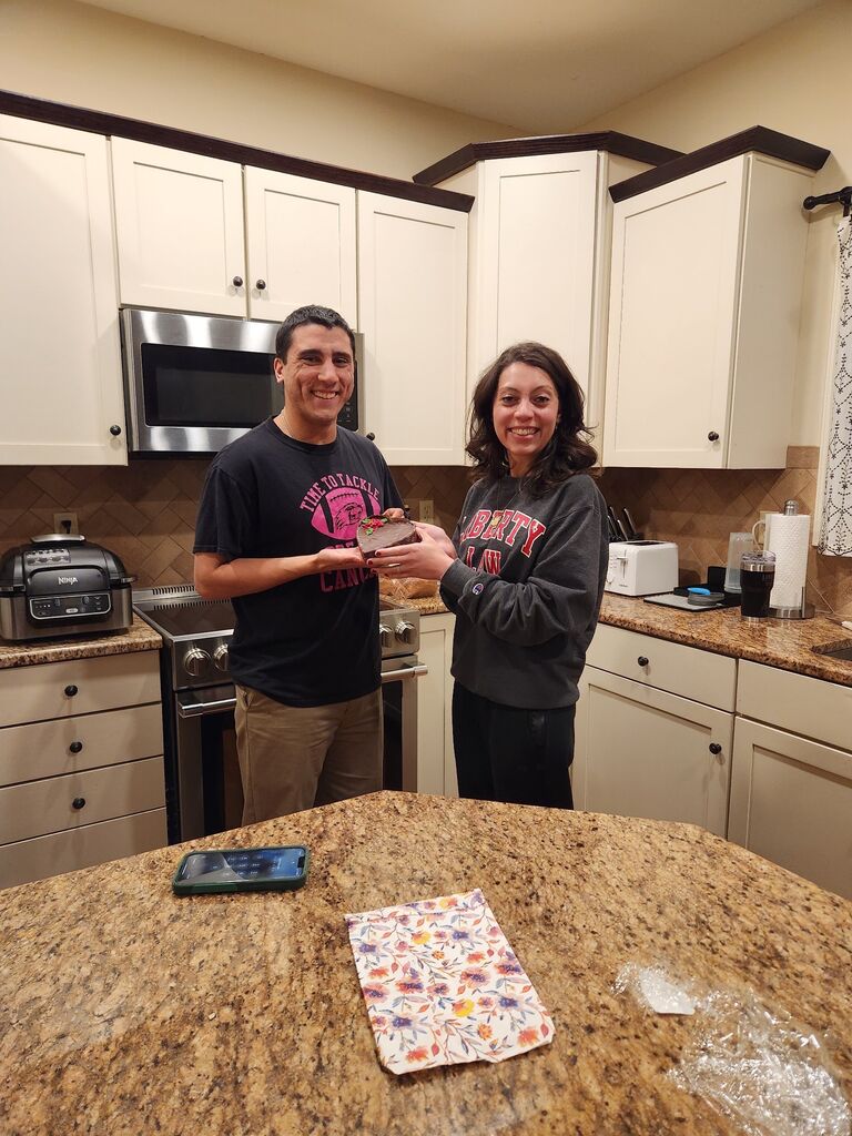 Engagement Chocolate Heart edible 😋  The gift from Michael's mom that tipped Amaris off about the possible engagement!