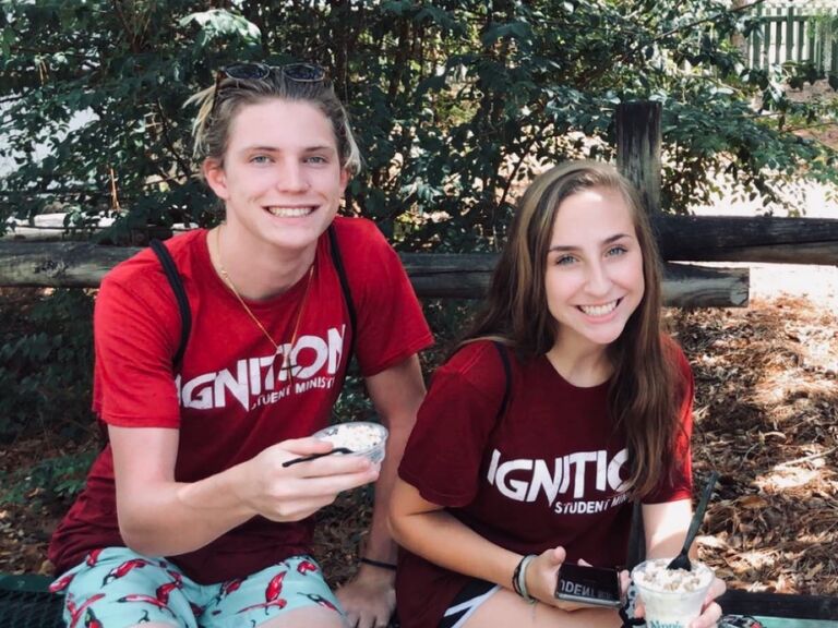 First week together, 
Youth group trip to Wild Adventures