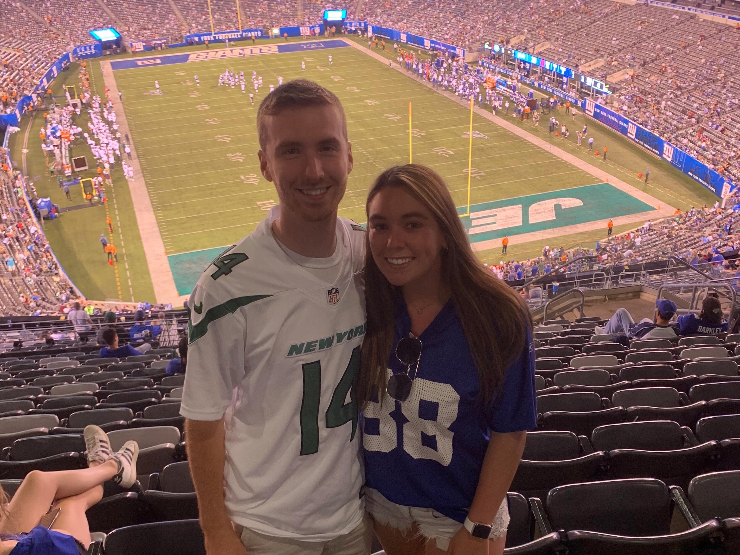 First Giants vs. Jets game - not the most ideal team picks but we have made it work...