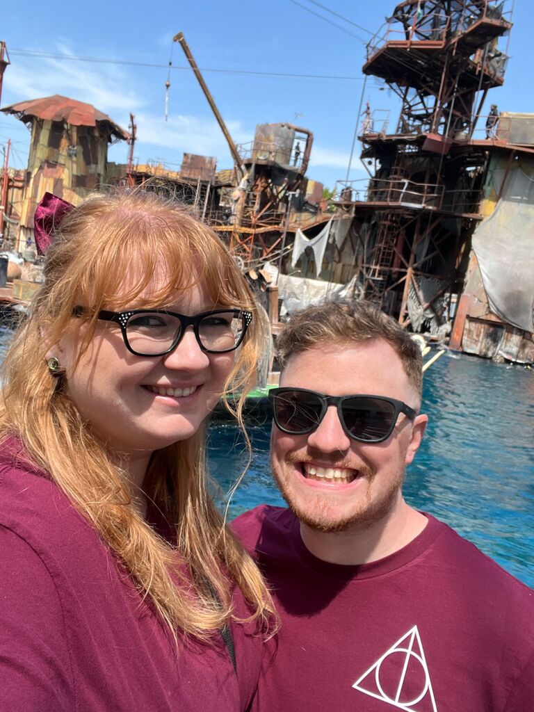 Watching the amazing Water World show at Universal Studios!