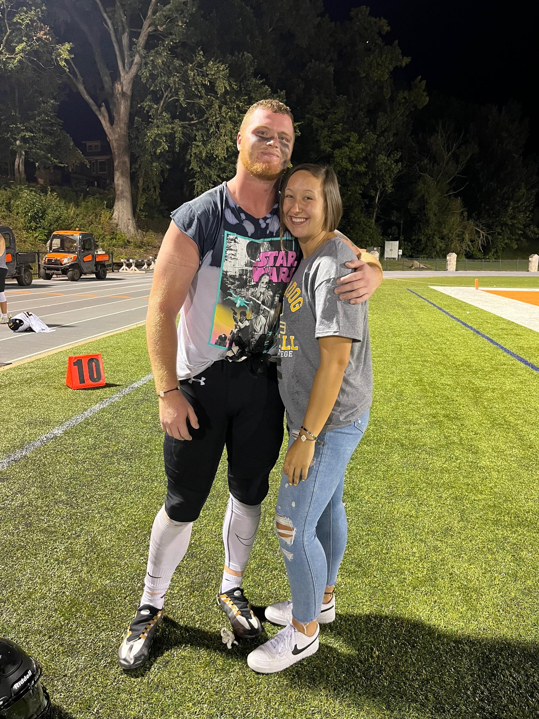 Tche's first game at Adrian College