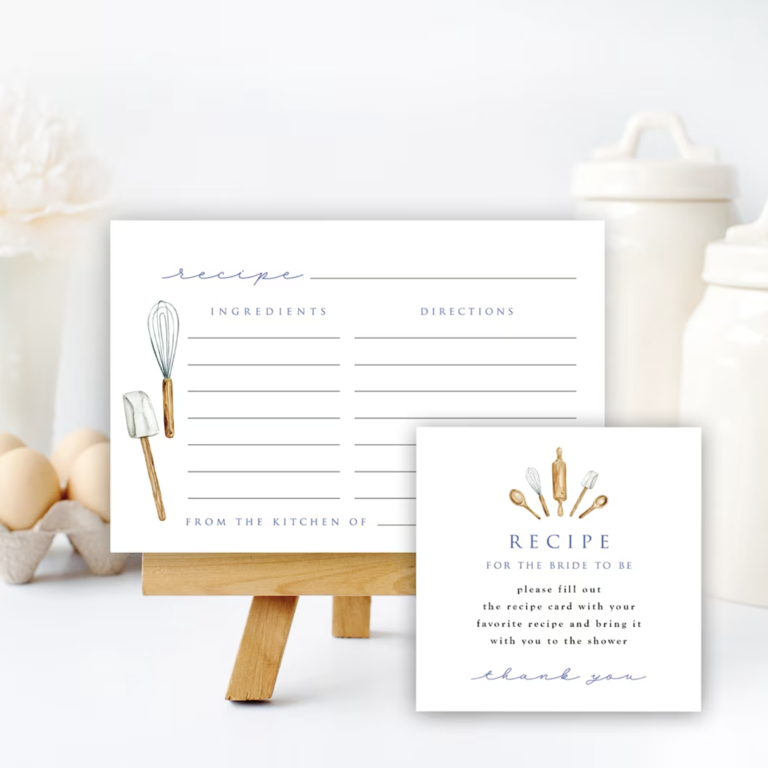 Bridal Shower Recipe Cards: How to Ask, Where to Find & Our Picks