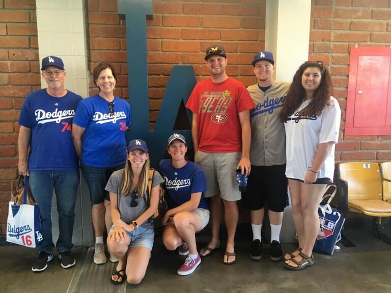 Paul and his family took Alexis to her first Dodger game