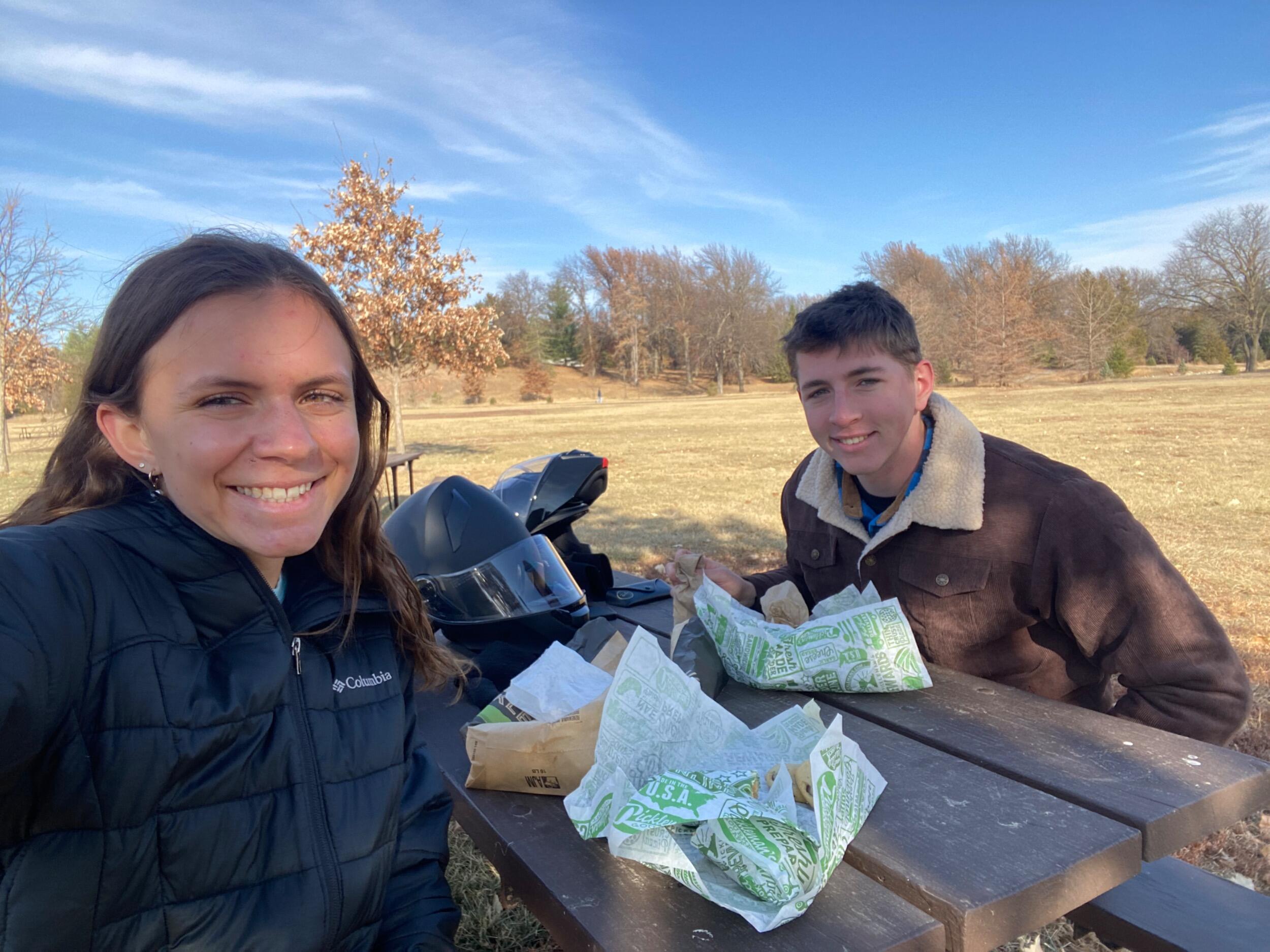 Motorcycle ride and picnic 