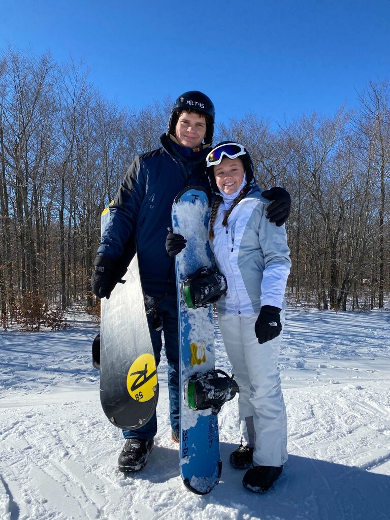 Went on a snowboarding trip!