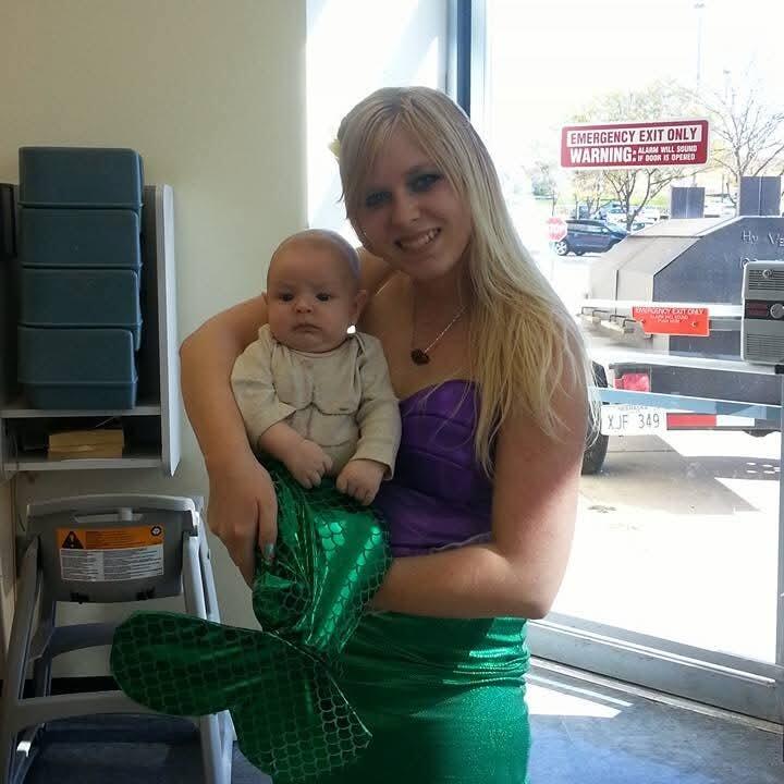 Blessed with my oldest, August, it was so fun MAKING him a Halloween costume to match me. 