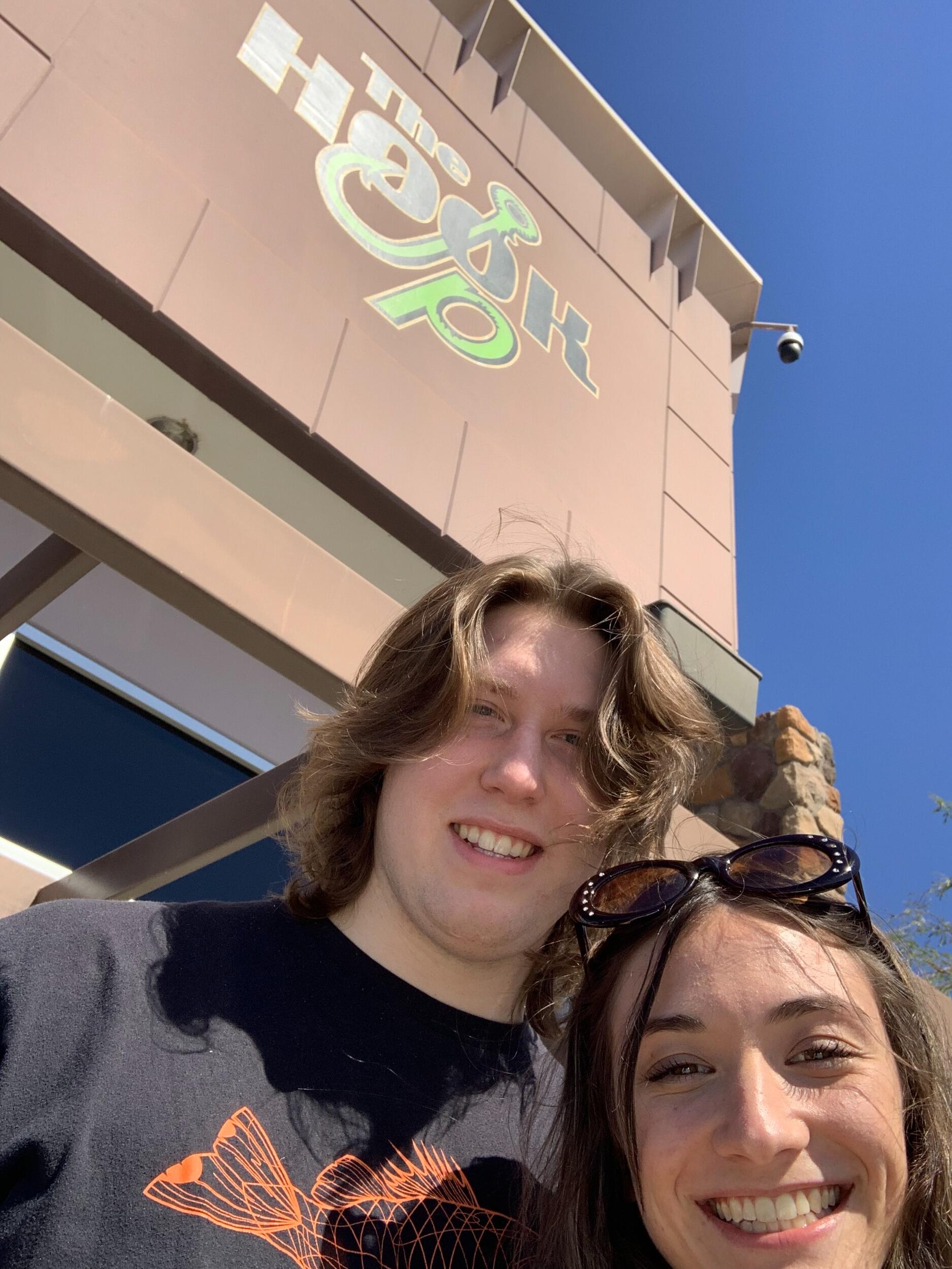 Maddie surprised Max with a spring break trip to Arizona. They had fun for their first time traveling together by going to the Grand Canyon, horseback riding, and Max's favorite fishing store.