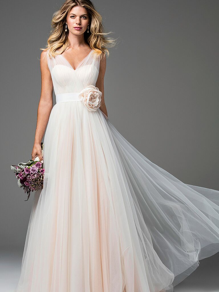 The Prettiest Blush And Light Pink Wedding Gowns 5536