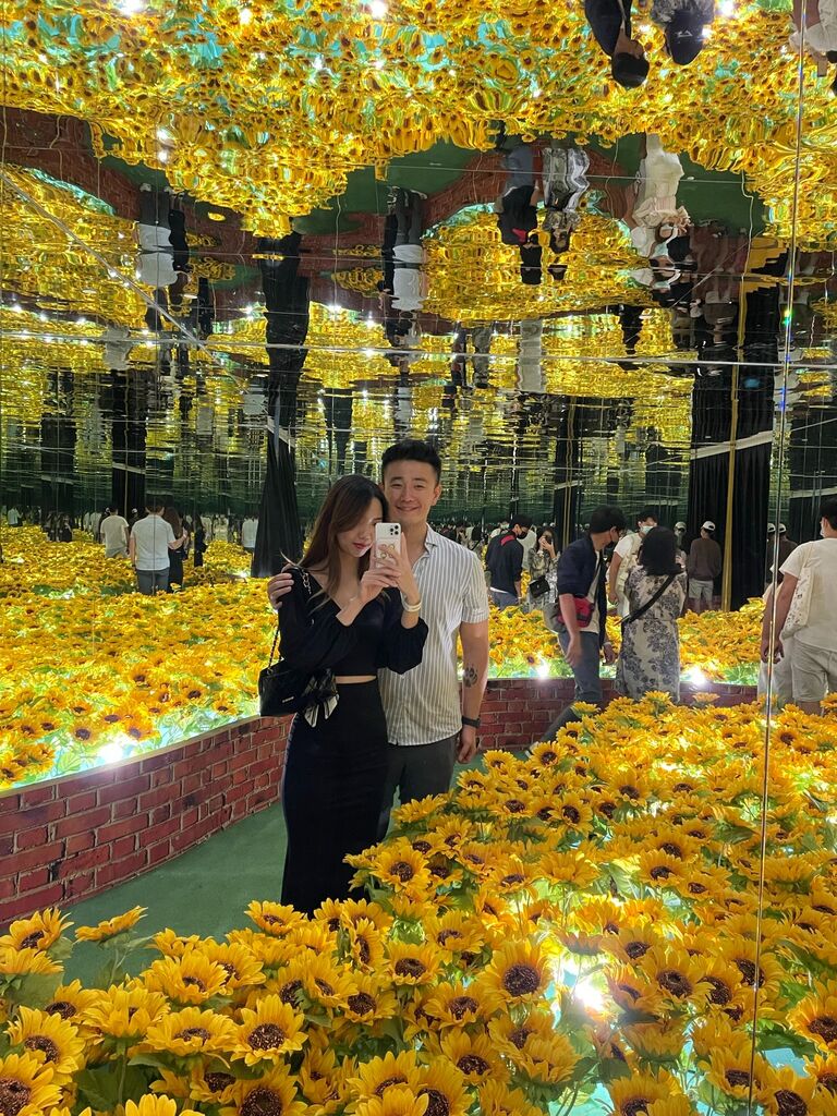We saw the Van Gogh exhibition in Malaysia