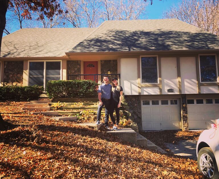 But we bought our first home in Overland Park instead! 
