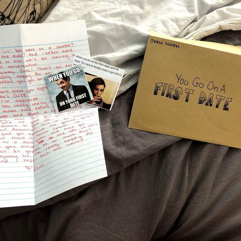 On May 15th, Thomas and Lizzy went on their first date to Maggiano’s in Denver. They were both pleasantly surprised at how easy it was to talk and laugh with each other. The date ended with Thomas losing track of time which led them to running up a hill to see a cloudy sunset at a local park. (This was a gift to Lizzy from her good friend Erin which she happily opened on this date.) 