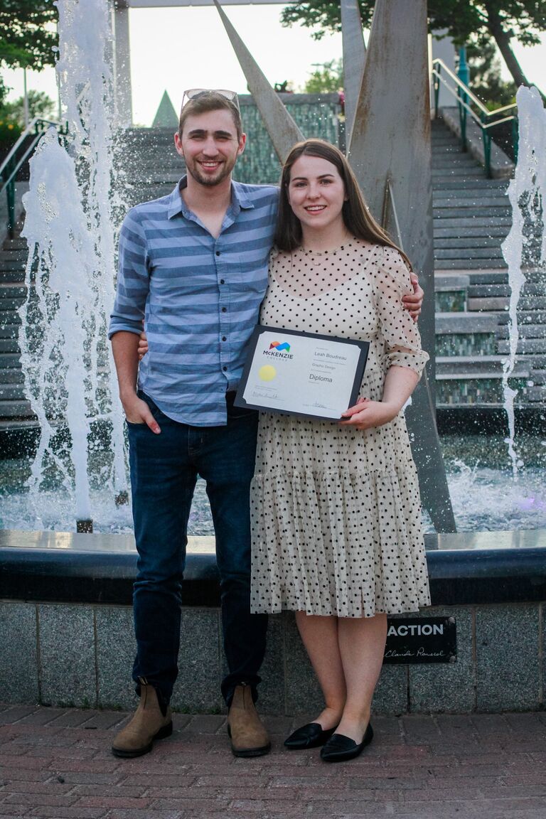 Leah graduated with a Diploma in Graphic Design