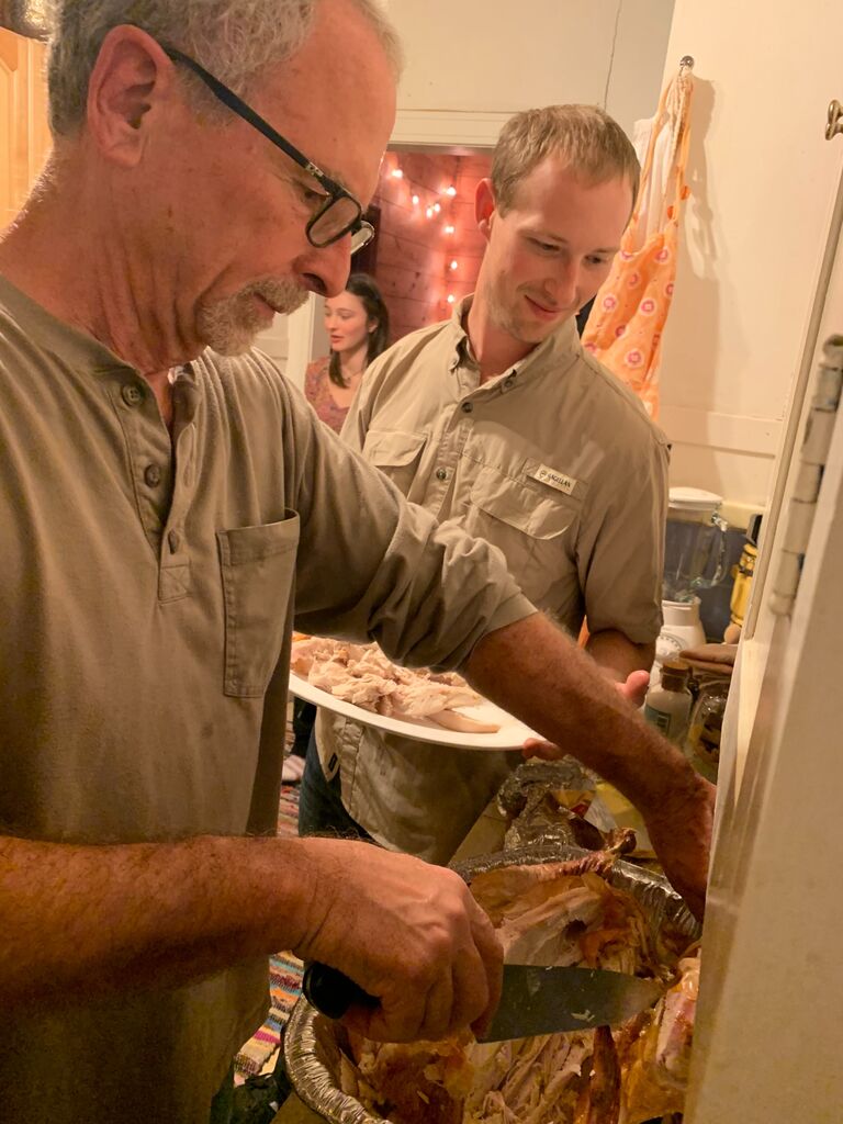 Our first Thanksgiving! 
The man likes to cook.