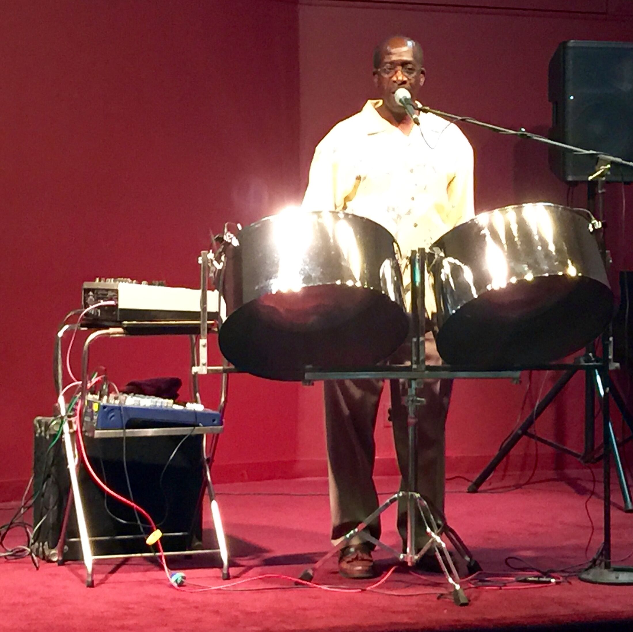 Pan Loco's live steel drums at Time Out Market Boston