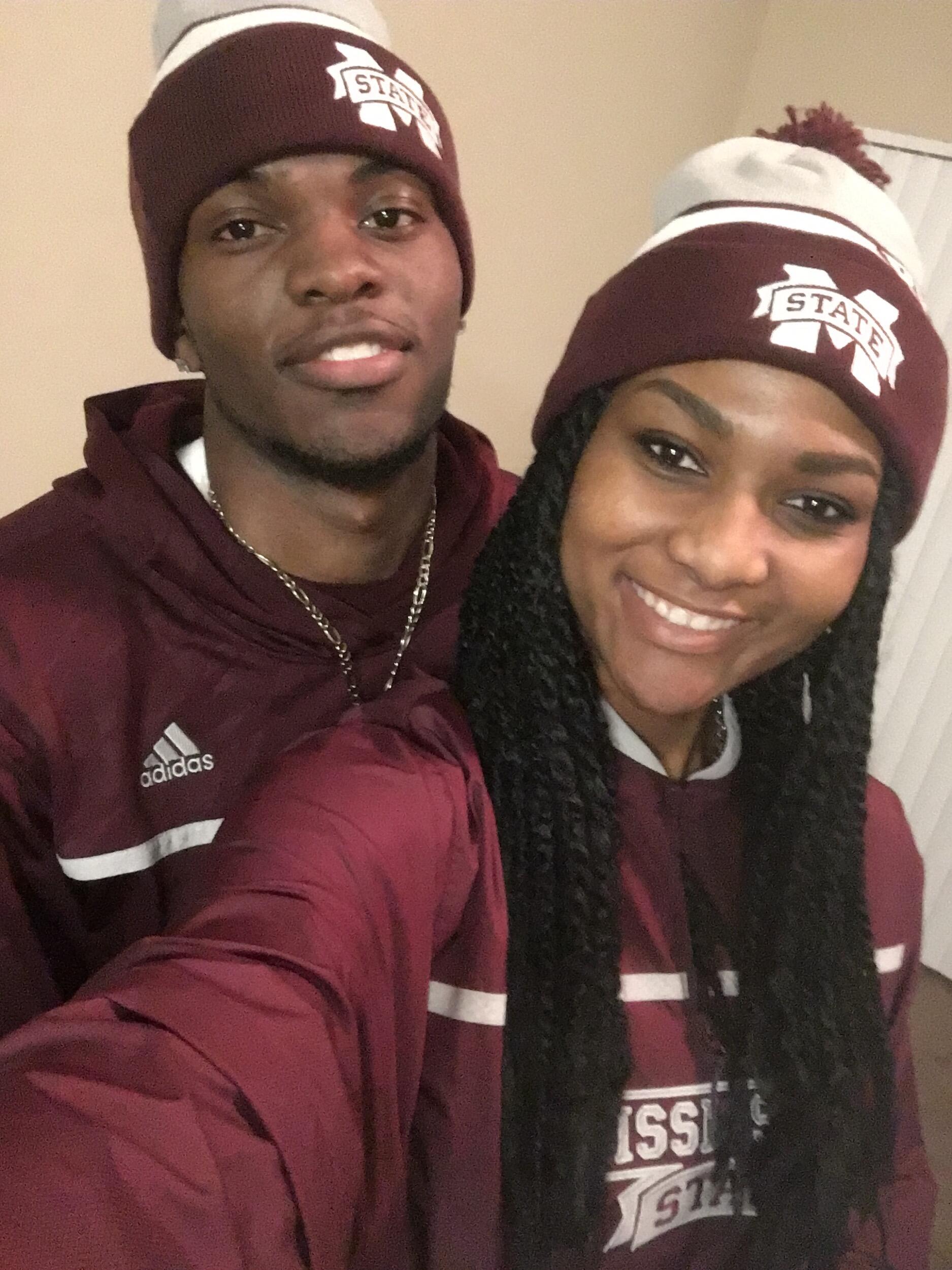 LaMon and Bali first met in November 2015 while in college at Mississippi State University. Bali was a Junior and LaMon was a senior at the time. LaMon was working for Adidas as a marketing rep and Bali was playing volleyball. They first made contact after LaMon posted a picture of the most unique pair of zebra print maroon and white socks. Bali was intrigued because LaMon mentioned on his social media that he was giving them away. Bali messaged him right away inquiring about the socks as they would look great with her volleyball gear. He messaged back immediately. Little did Bali know, LaMon lived in the apartment above her and had already told his friends that he planned on pursuing a relationship with Bali long before Bali knew LaMon existed. As fate should have it they met up, and hit it off right away. They ended up making their relationship official a month later on December 16th 2015. 