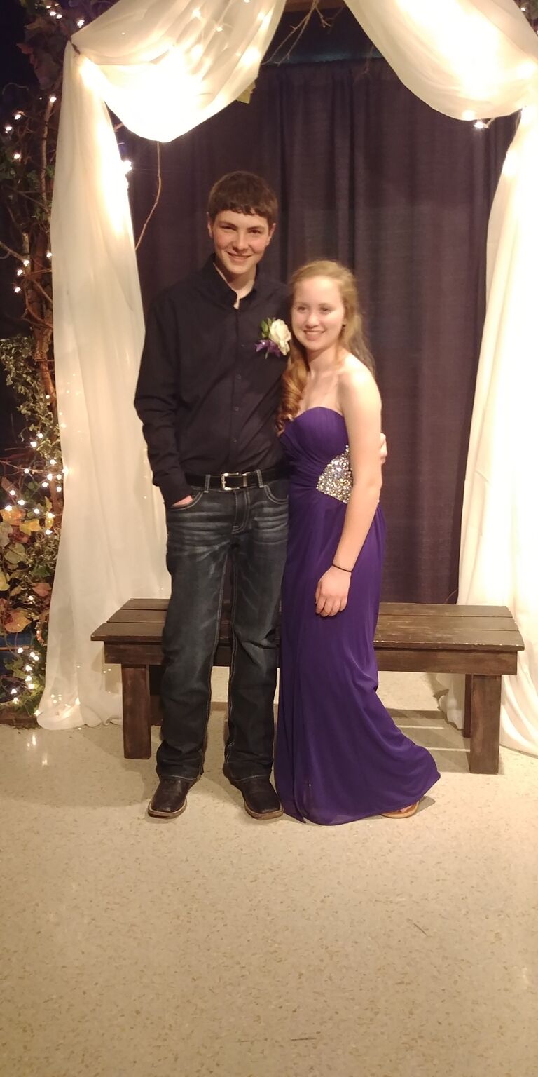 We started dating, yes that means we were both in high school.