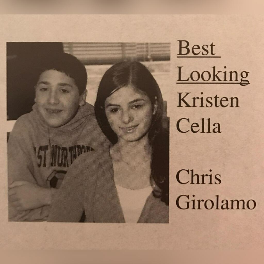 In middle school we both won best looking