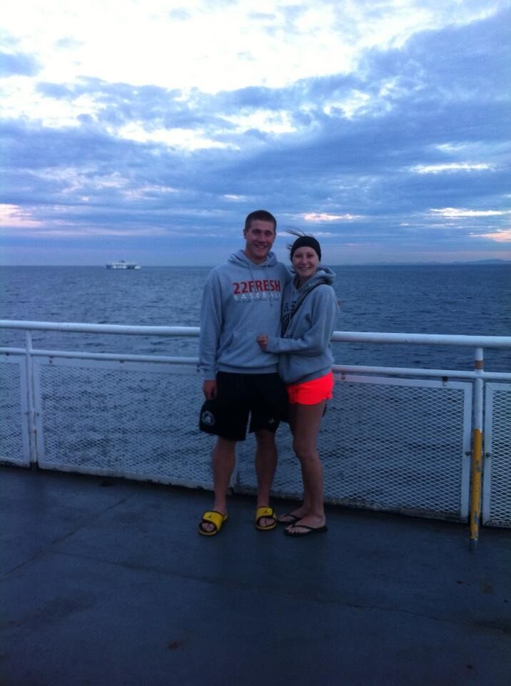 Off we go! Alyssa + Tyler moved to Nanaimo together and Alyssa took her first (of soon to be many) ferry ride!