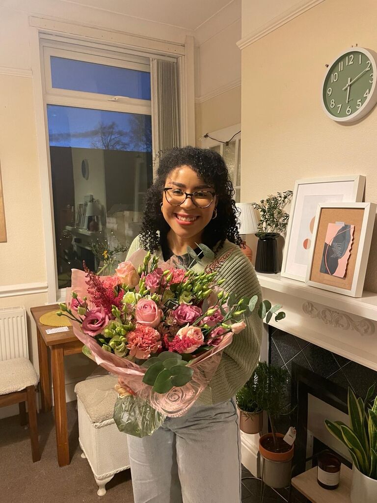 Jeremy asked Aniyah to be his girlfriend and sent this  bouquet of flowers! 