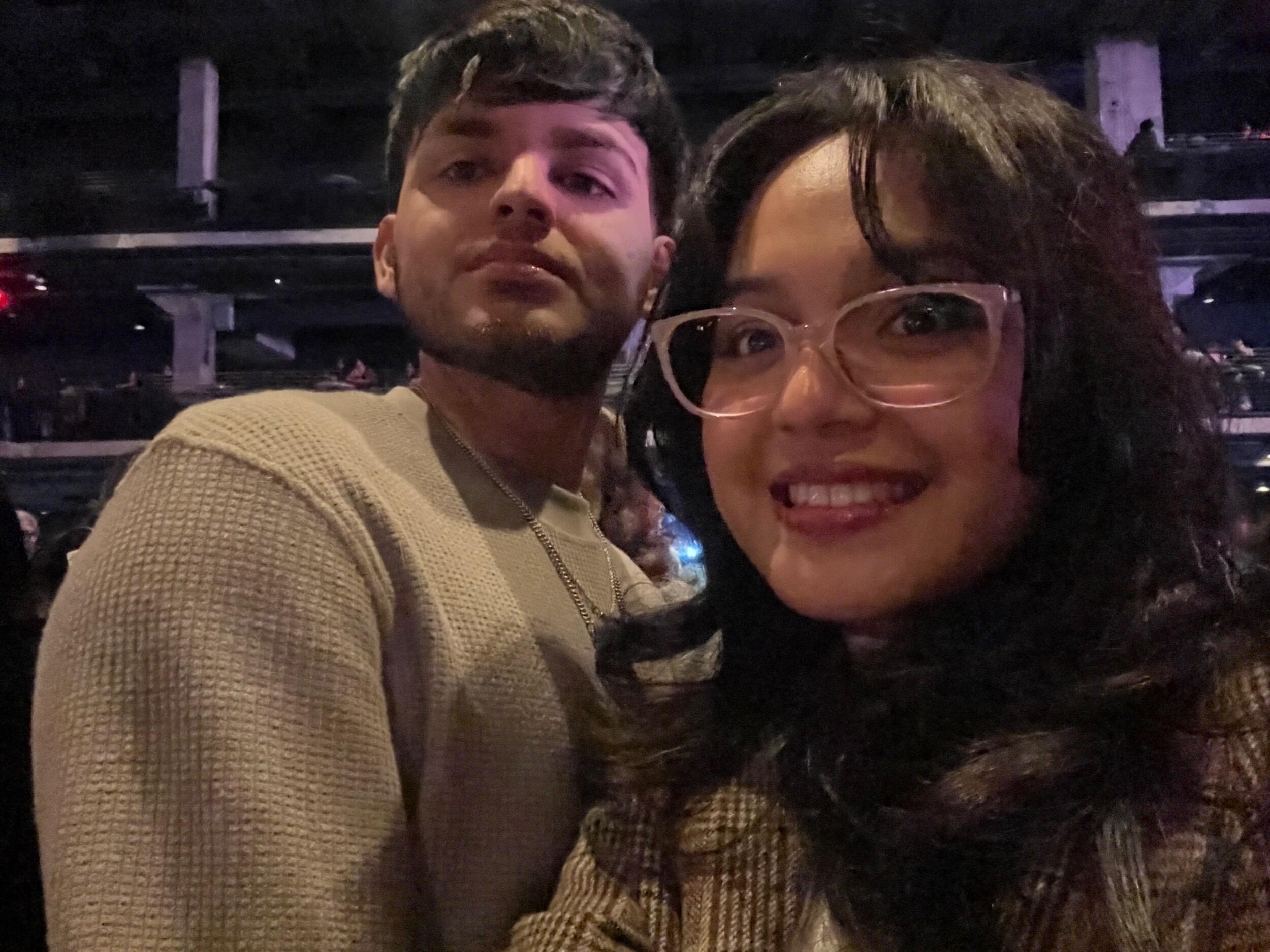 We went to lots of concerts during our first year together 