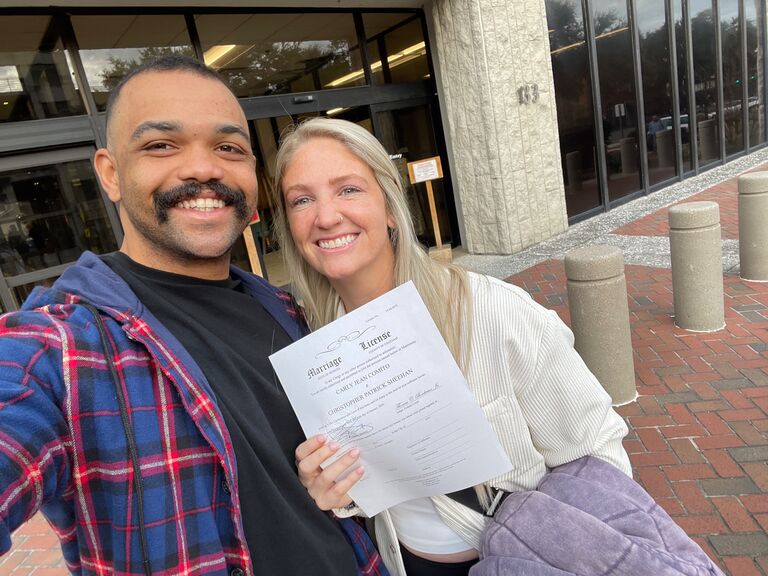 Picked up our Marriage License