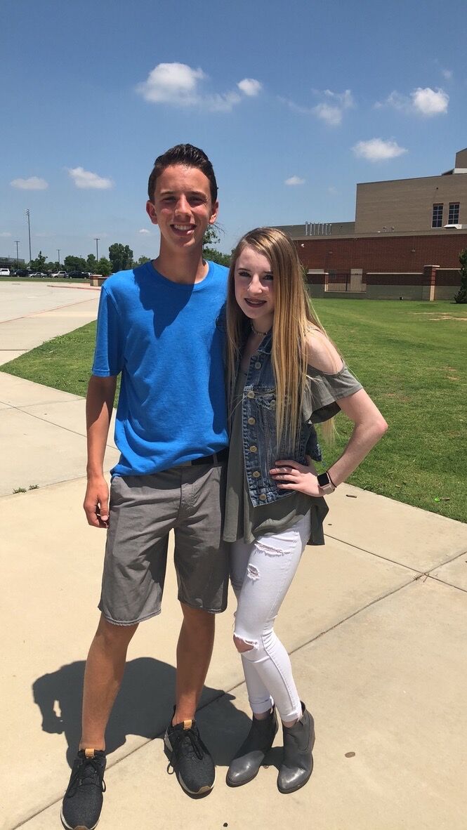 Last day of freshman year! He definitely likes me back after sitting next to me at lunch EVERY DAY right.