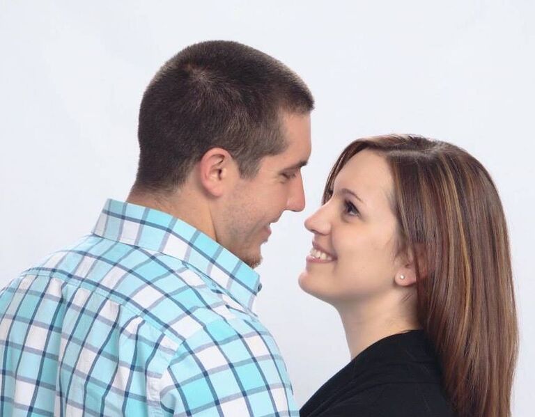 We met in England and began dating.