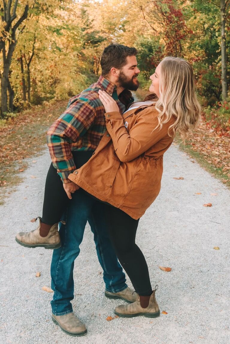 As the leaves change and the air turns crisp, our love continues to grow and flourish. Each season brings new memories and cherished moments, and Fall is our favourite time to capture them all. From cozy walks amidst the vibrant foliage to pumpkin-spiced adventures, we revel in the warmth and magic of this season. Here's to celebrating our relationship and the beautiful journey of growth we've experienced through the seasons.