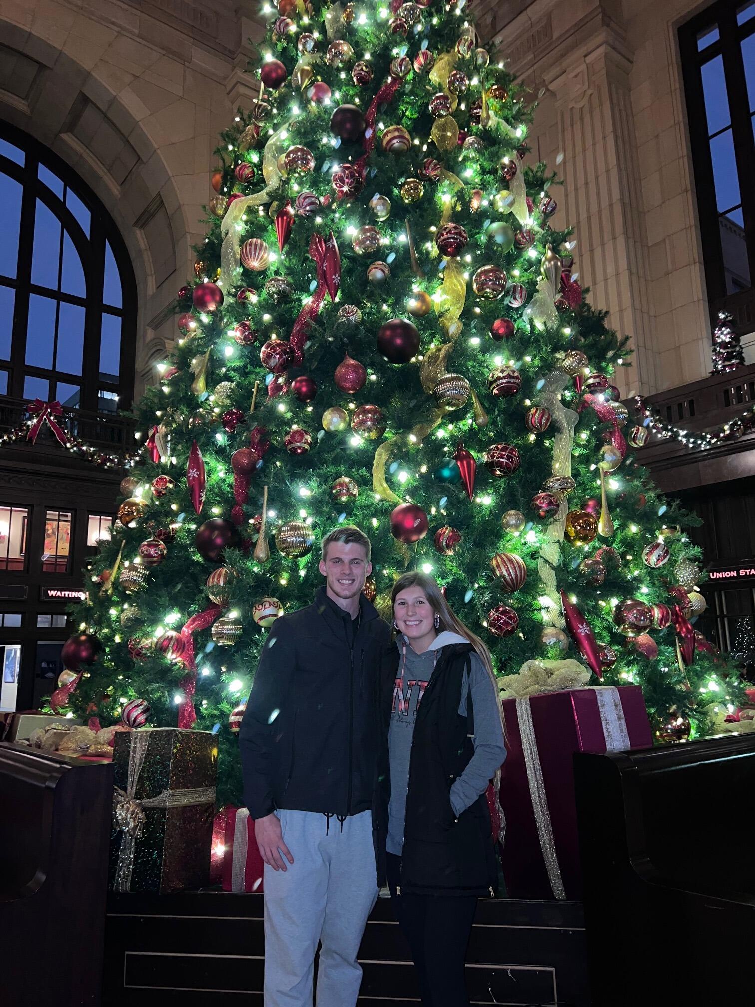 Went to look at Christmas lights at Union Station in Kansas City!