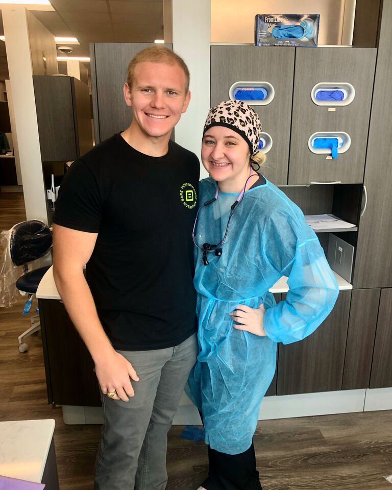 Mason's first time getting his teeth cleaned by Kate 