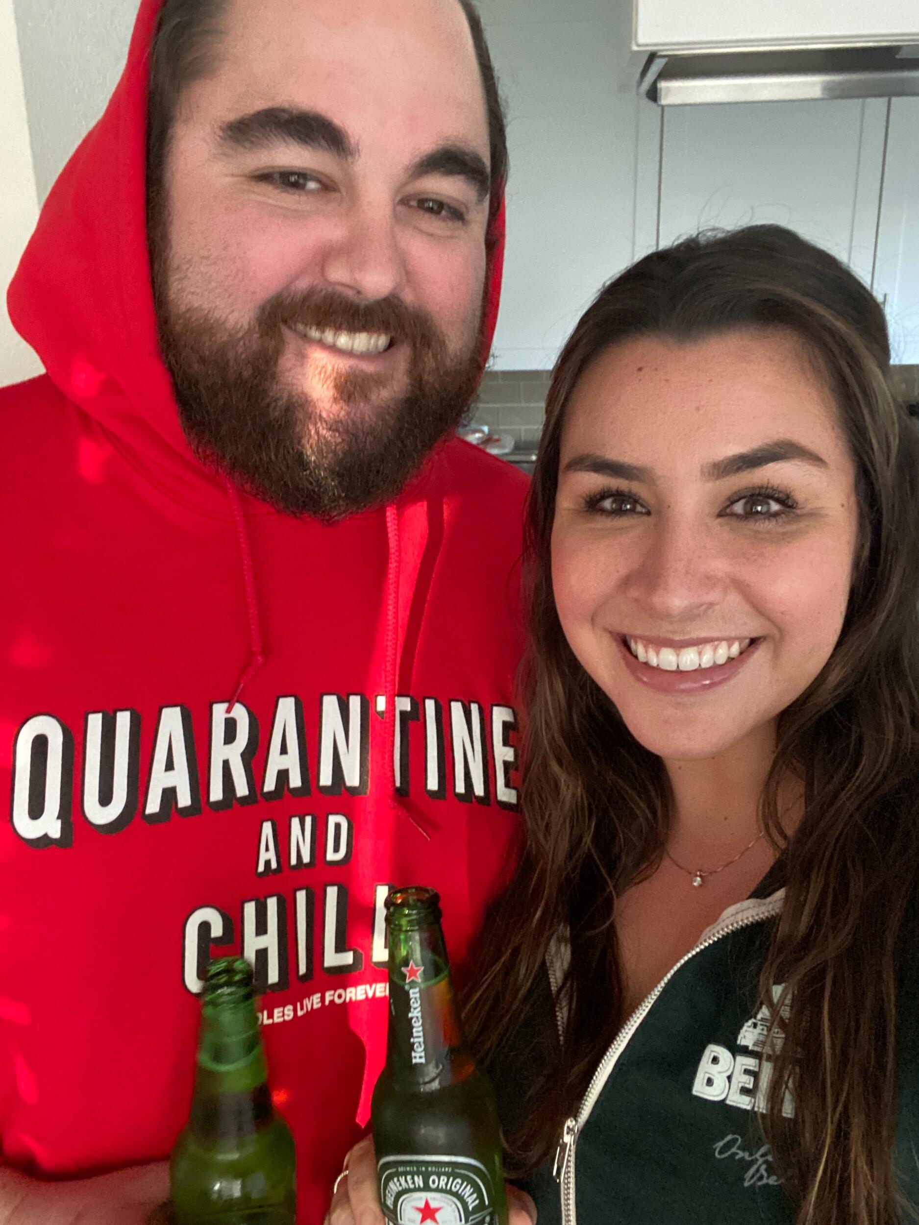 Fourth Anniversary!  Looked a little different this year, quarantine style