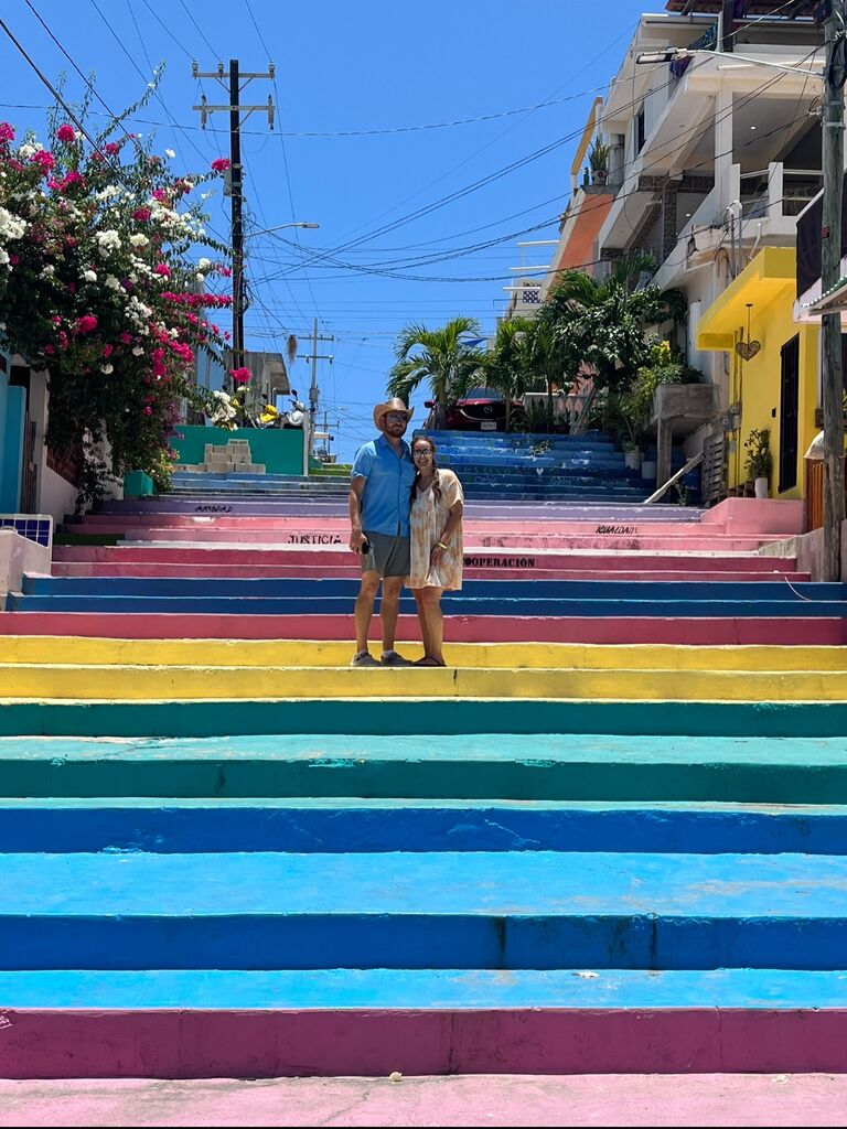 Our first vacation together-to Cancun.