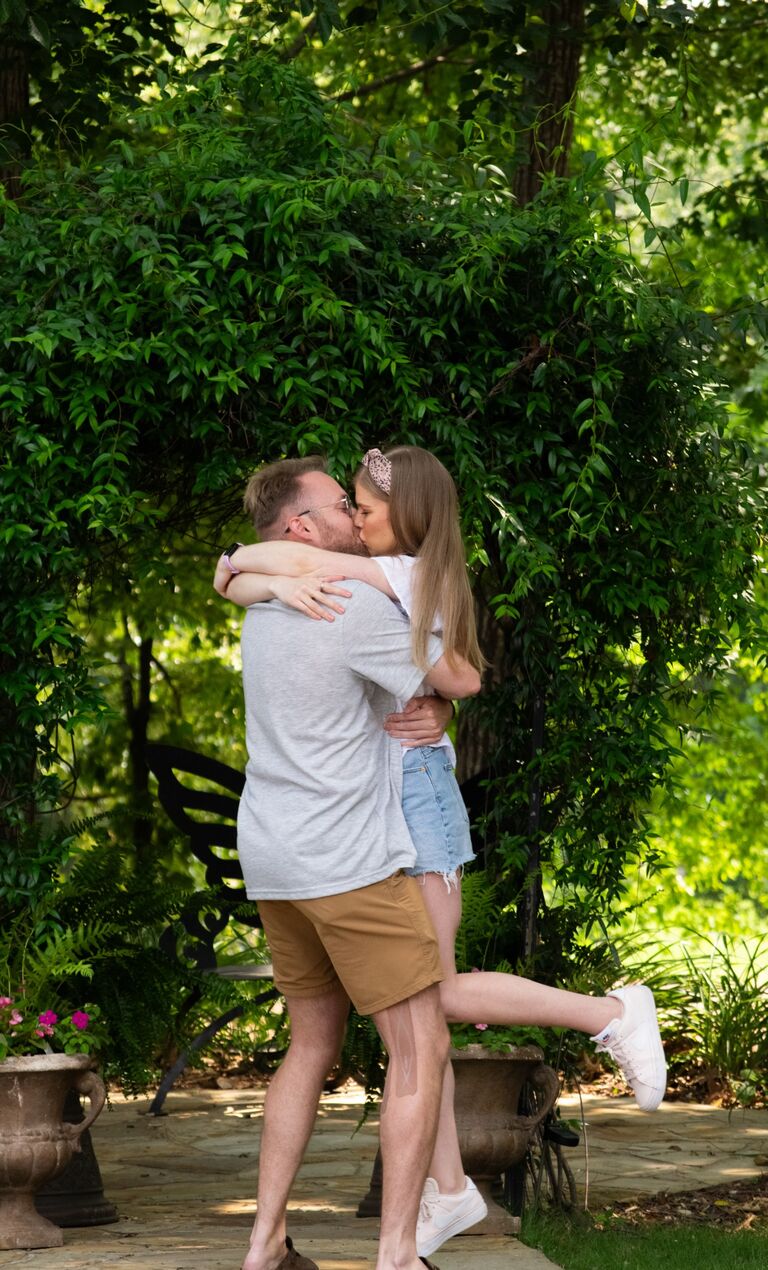 THE DAY WE GOT ENGAGED!!!!!!!!!! 
This was the best day!!! I thought we were going to play mini-golf again but Josh had other plans! He proposed in my driveway and we celebrated with friends and family that night! Easiest YES ever!