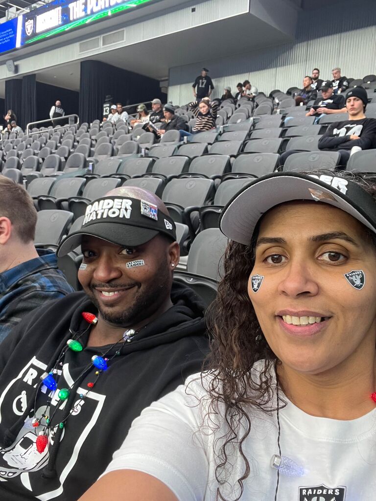 First Raiders game together.